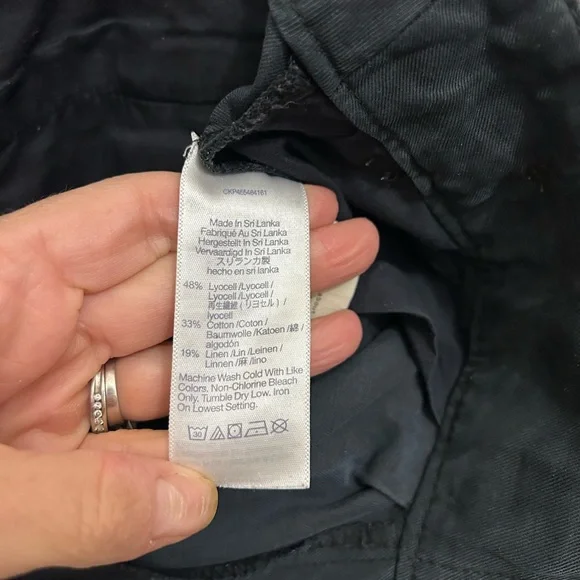 MADEWELL THE HARLOW WIDE LEG PANT BLACK SIZE 6 - Picture 10 of 12